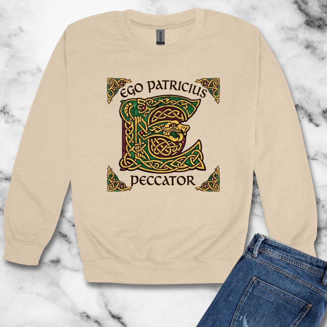 Saint Patrick Peccator Sinner Unisex Heavy Crewneck Sweatshirt
