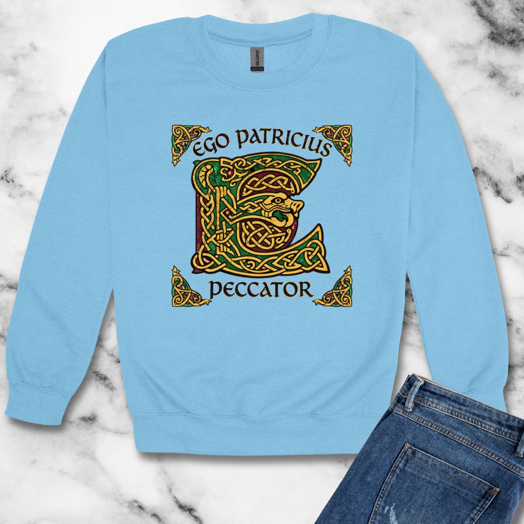 Saint Patrick Peccator Sinner Unisex Heavy Crewneck Sweatshirt