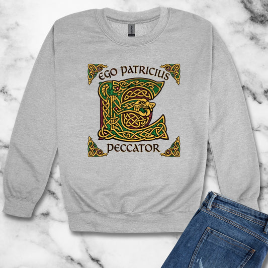 Saint Patrick Peccator Sinner Unisex Heavy Crewneck Sweatshirt