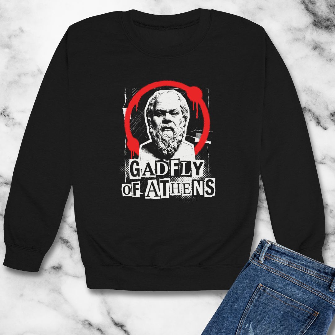 Socrates Gadlfy of Athens Unisex Heavy Crewneck Sweatshirt