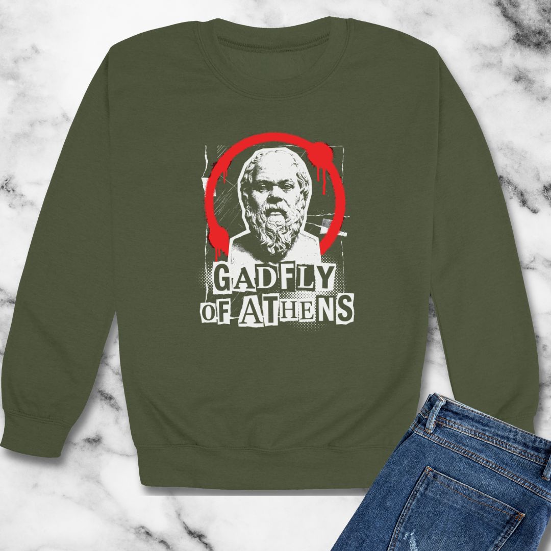 Socrates Gadlfy of Athens Unisex Heavy Crewneck Sweatshirt