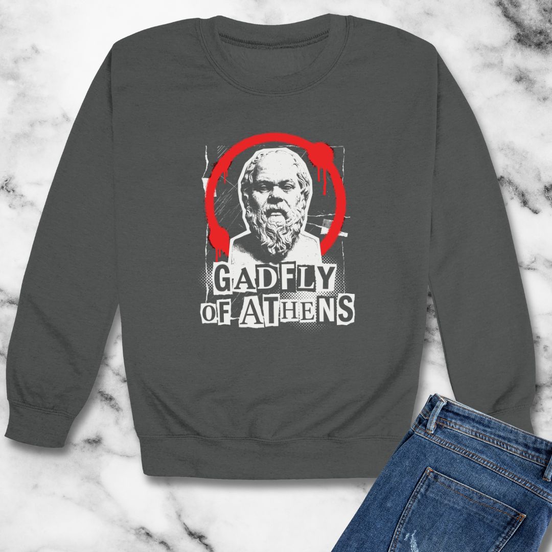 Socrates Gadlfy of Athens Unisex Heavy Crewneck Sweatshirt