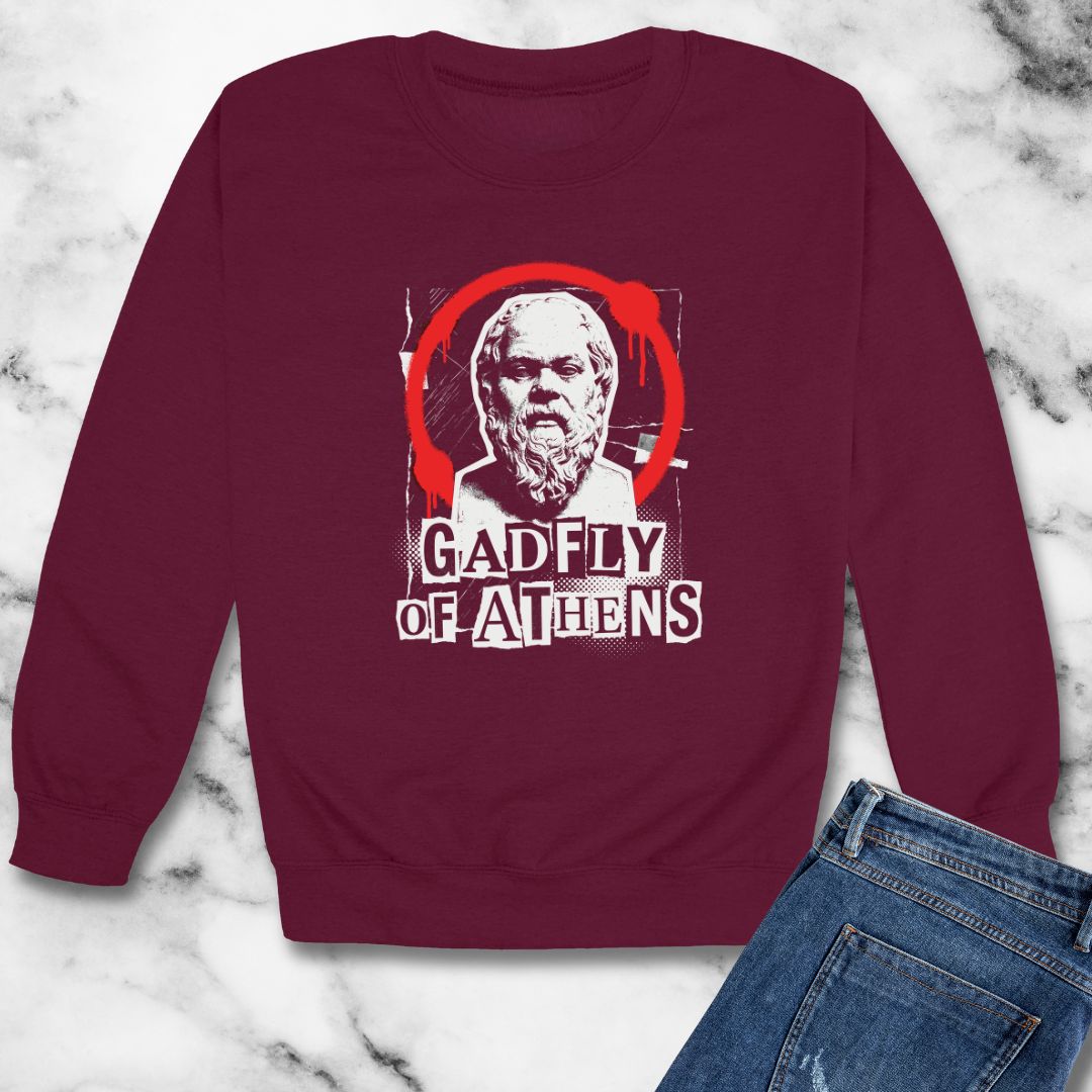 Socrates Gadlfy of Athens Unisex Heavy Crewneck Sweatshirt