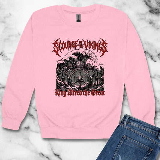 King Alfred Scourge of the Vikings Unisex Heavy Crewneck Sweatshirt