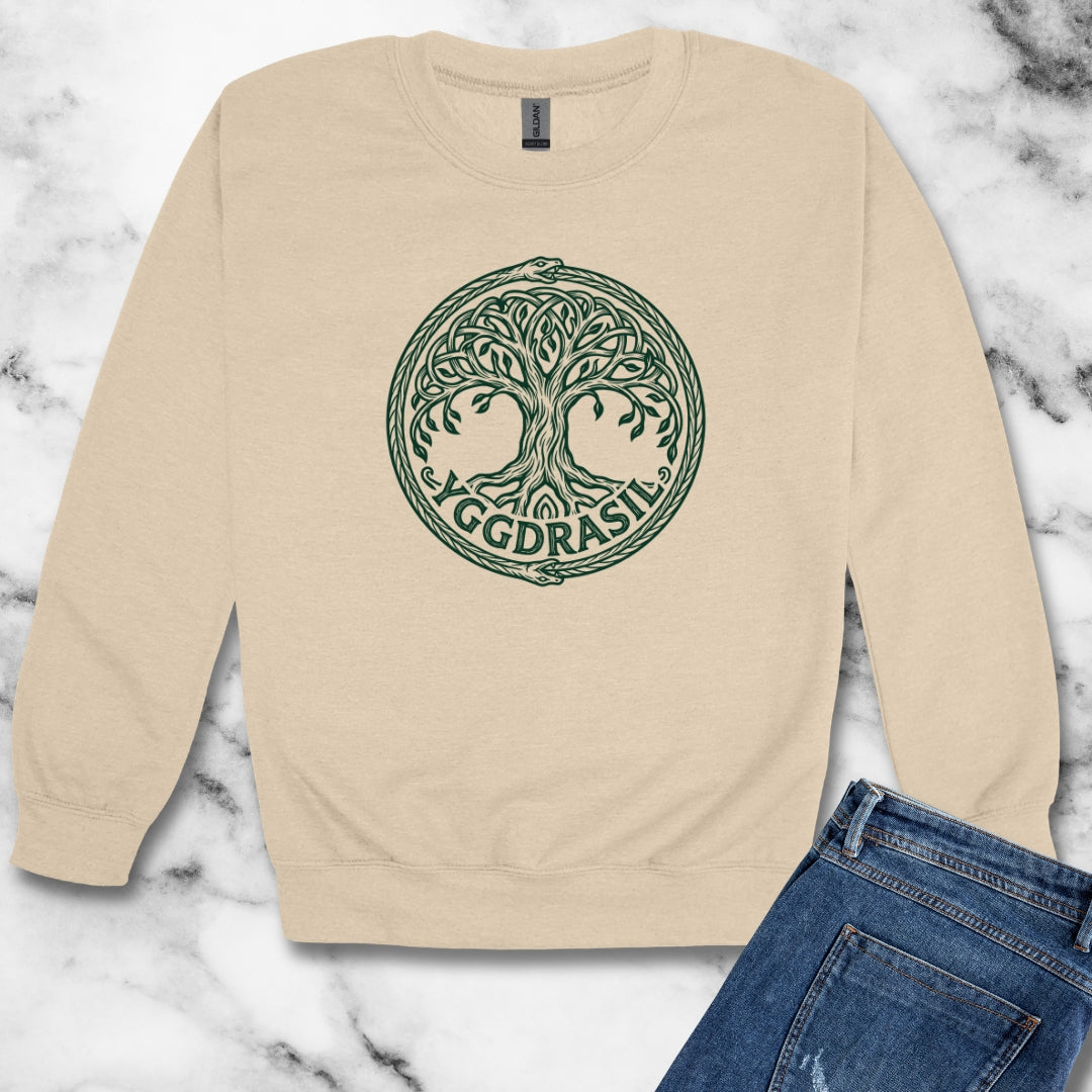 Yggdrasil Unisex Heavy Crewneck Sweatshirt