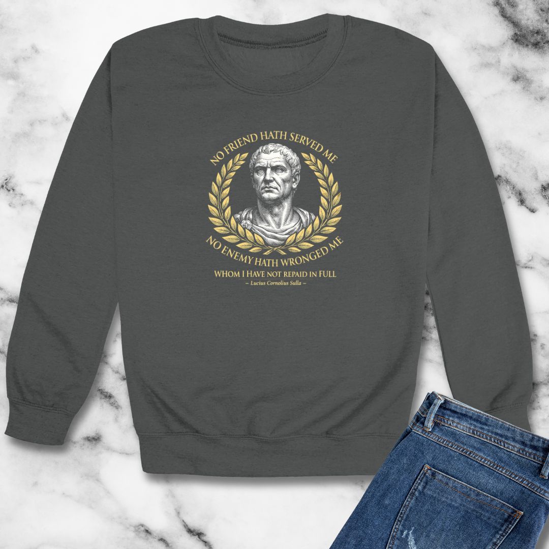 Sulla Quote Paid in Full  Unisex Heavy Crewneck Sweatshirt