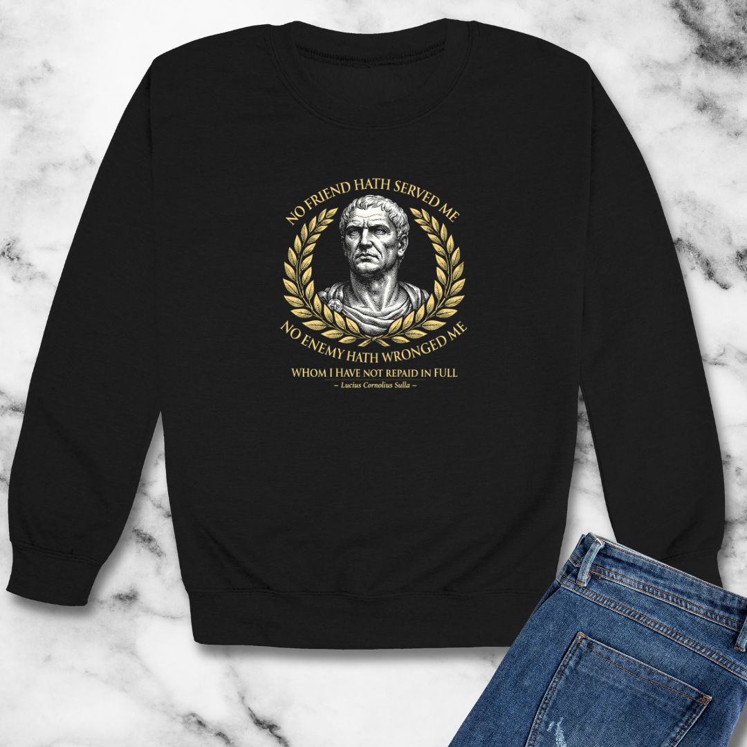 Sulla Quote Paid in Full  Unisex Heavy Crewneck Sweatshirt
