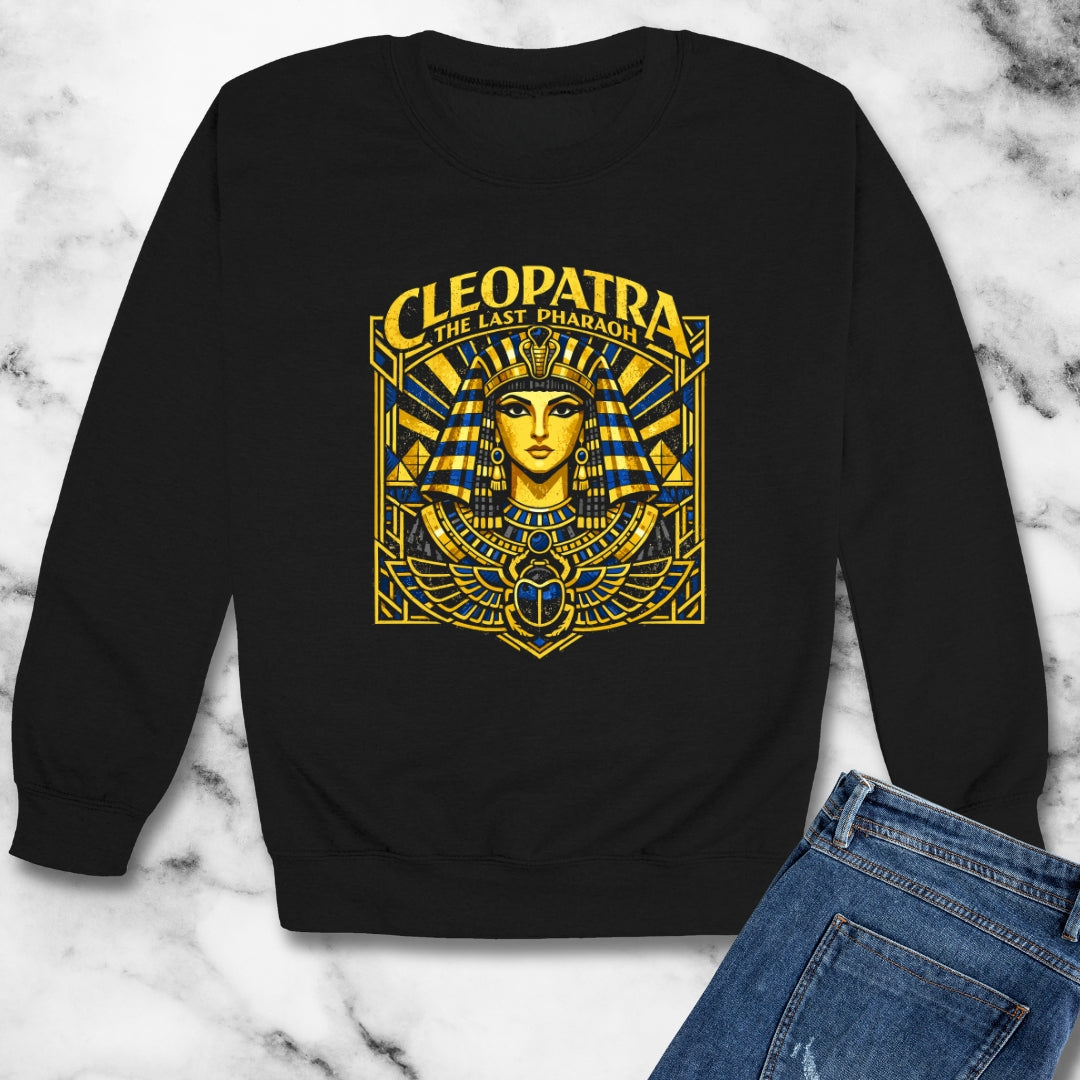 Cleopatra Last Pharoah Unisex Heavy Crewneck Sweatshirt