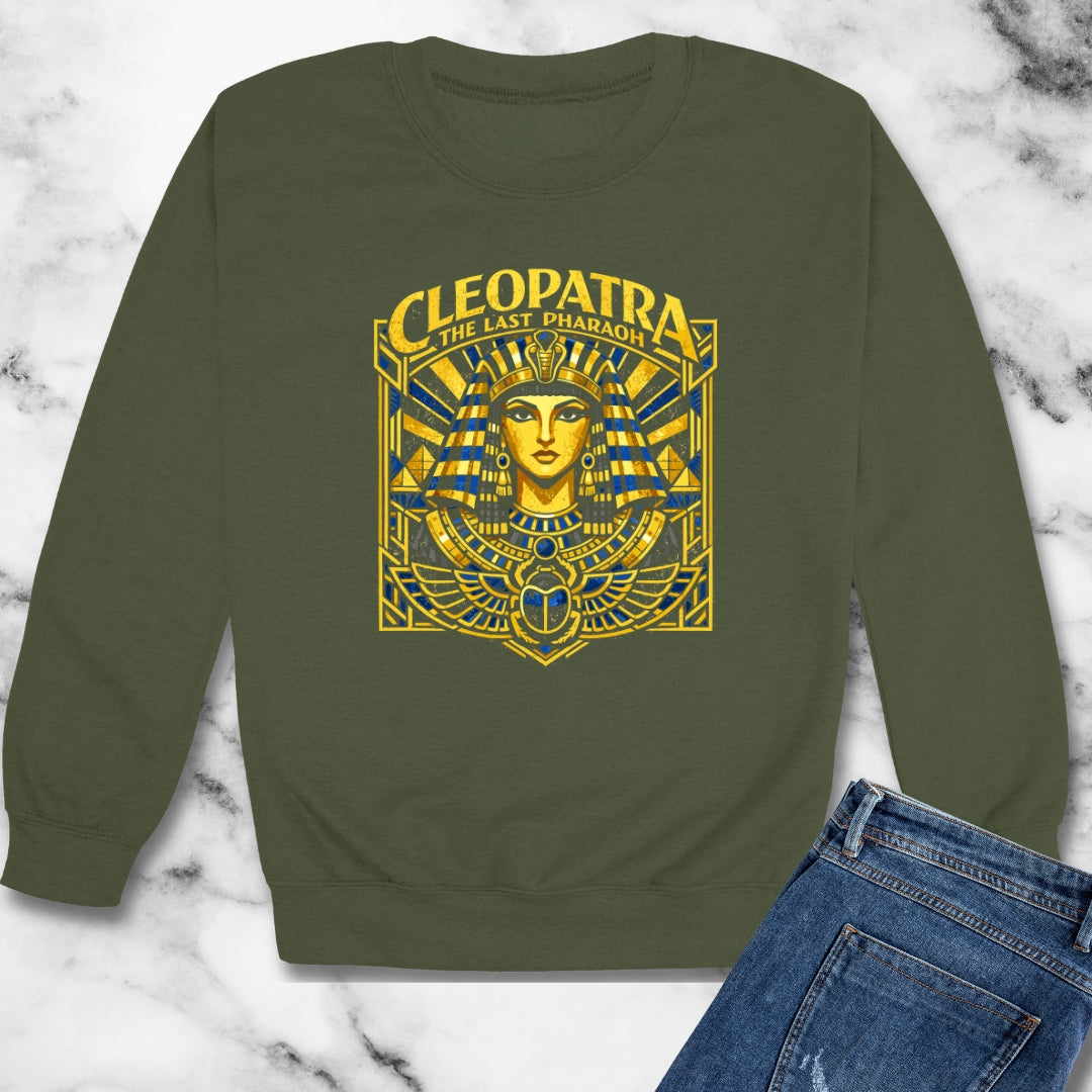 Cleopatra Last Pharoah Unisex Heavy Crewneck Sweatshirt