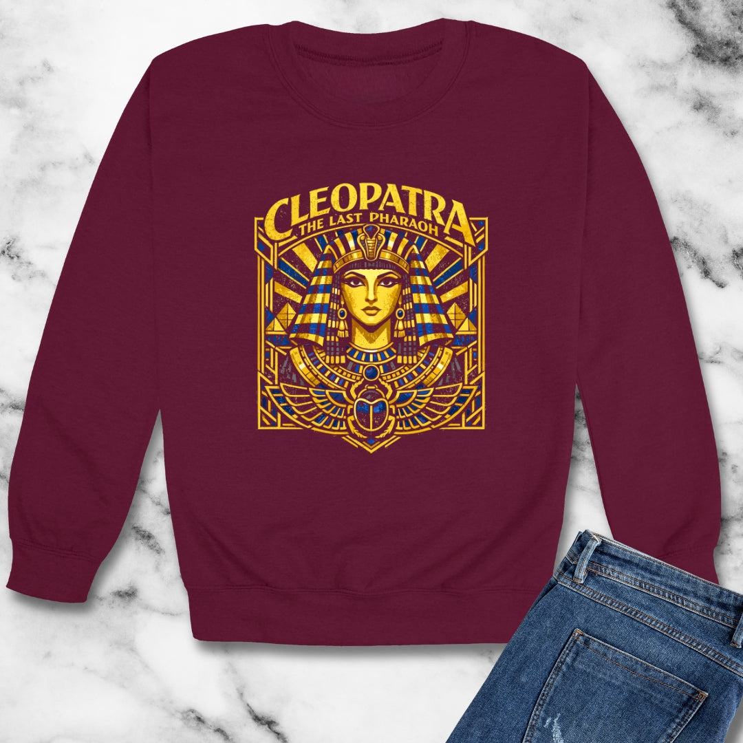 Cleopatra Last Pharoah Unisex Heavy Crewneck Sweatshirt