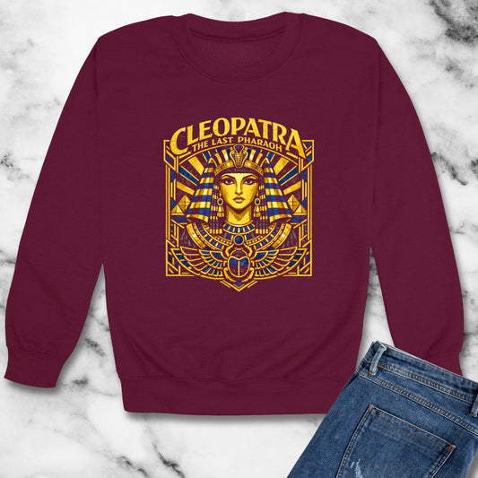 Cleopatra Last Pharoah Unisex Heavy Crewneck Sweatshirt