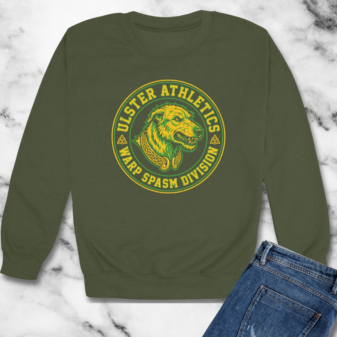 Cu Chulainna Warp Spasm Unisex Heavy Crewneck Sweatshirt