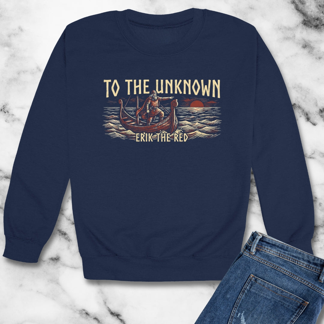 Erik the Red Into the Unknown Unisex Heavy Crewneck Sweatshirt
