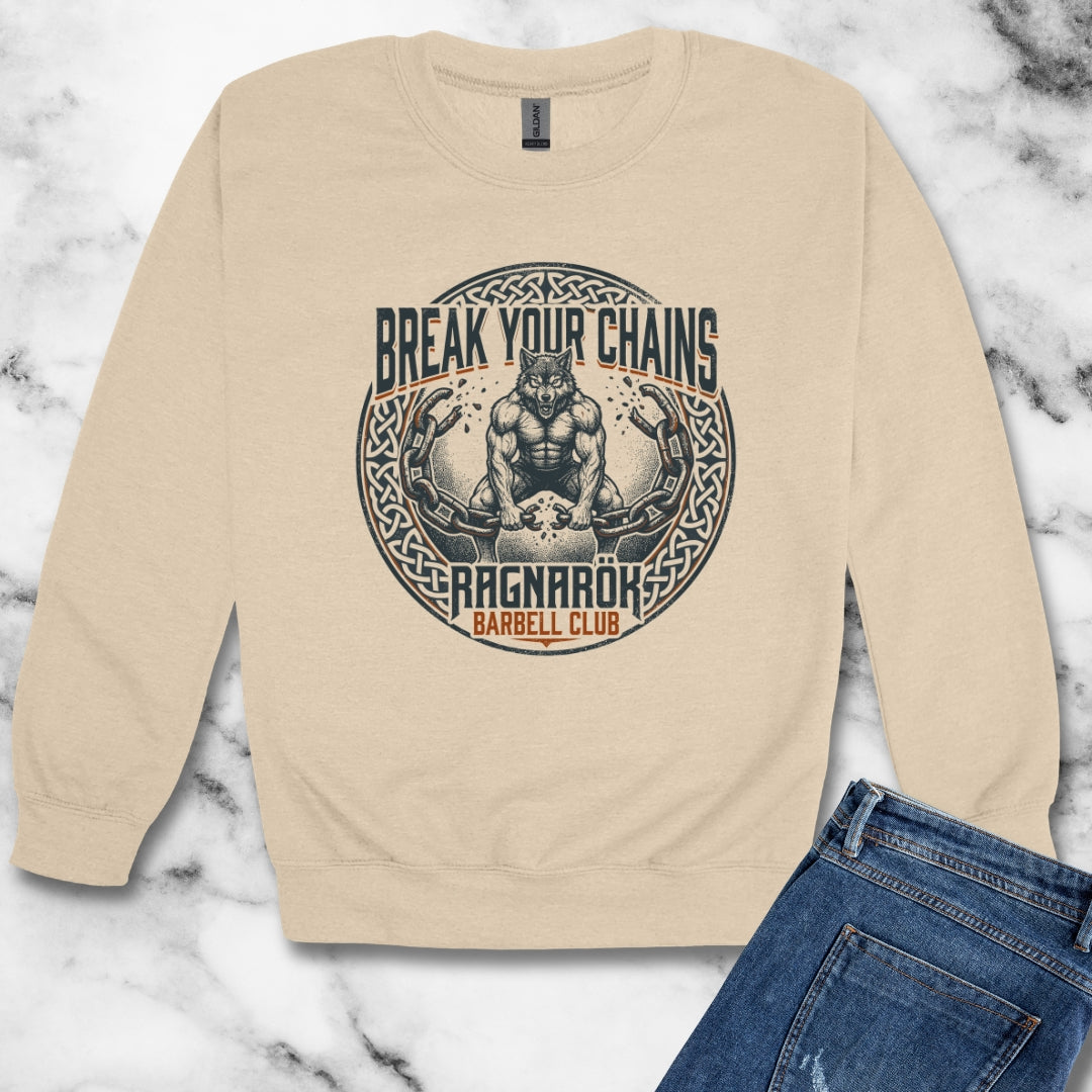 Fenrir Norse Hound Fitness Unisex Heavy Crewneck Sweatshirt