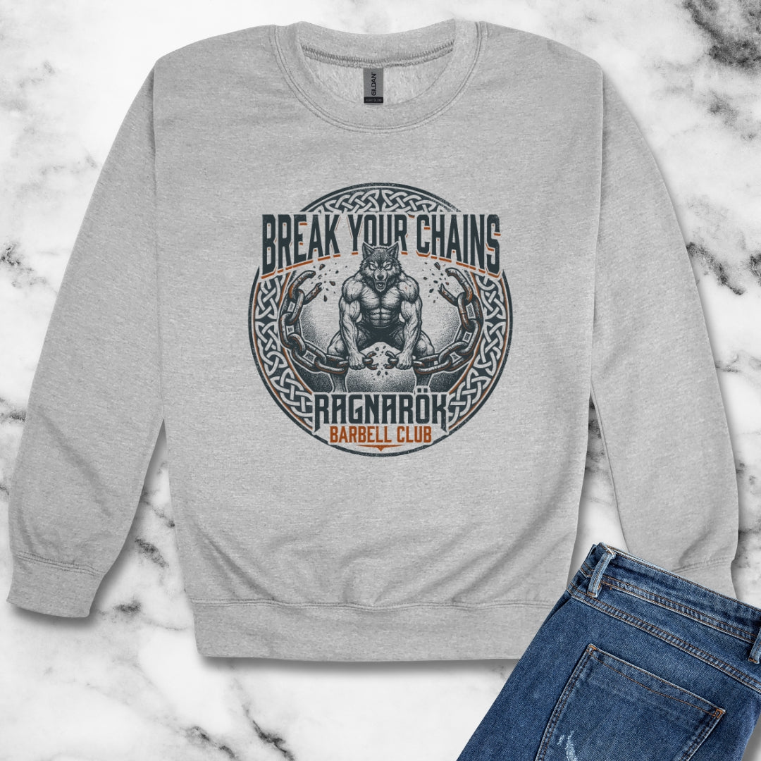 Fenrir Norse Hound Fitness Unisex Heavy Crewneck Sweatshirt