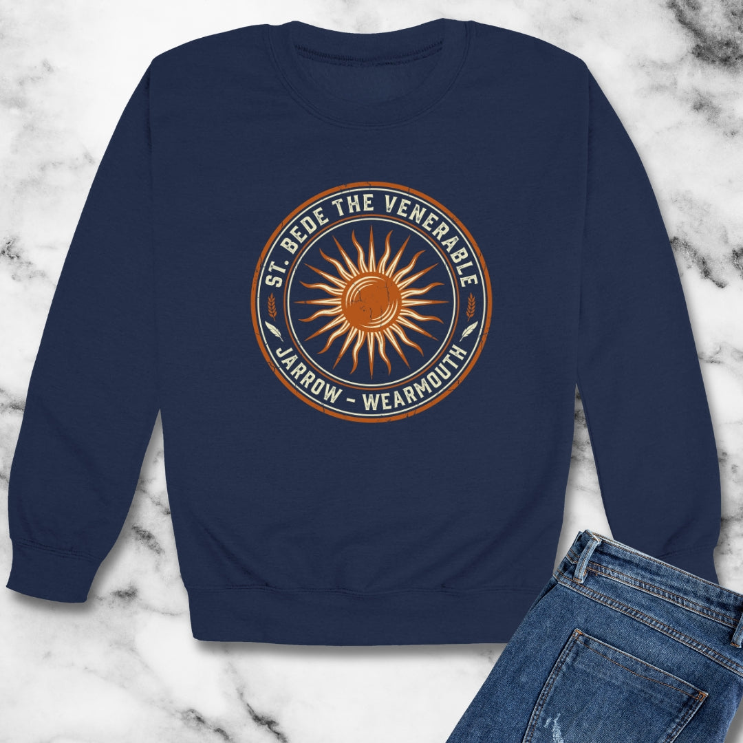 St Bede the Venerable Unisex Heavy Crewneck Sweatshirt
