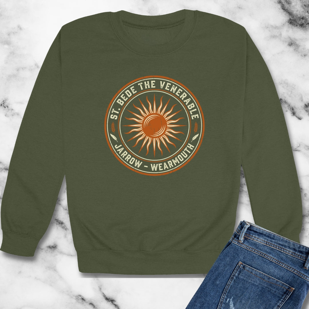 St Bede the Venerable Unisex Heavy Crewneck Sweatshirt