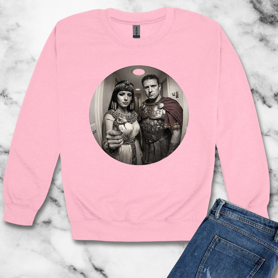 Peephole View Antony and Cleopatra Unisex Heavy Crewneck Sweatshirt