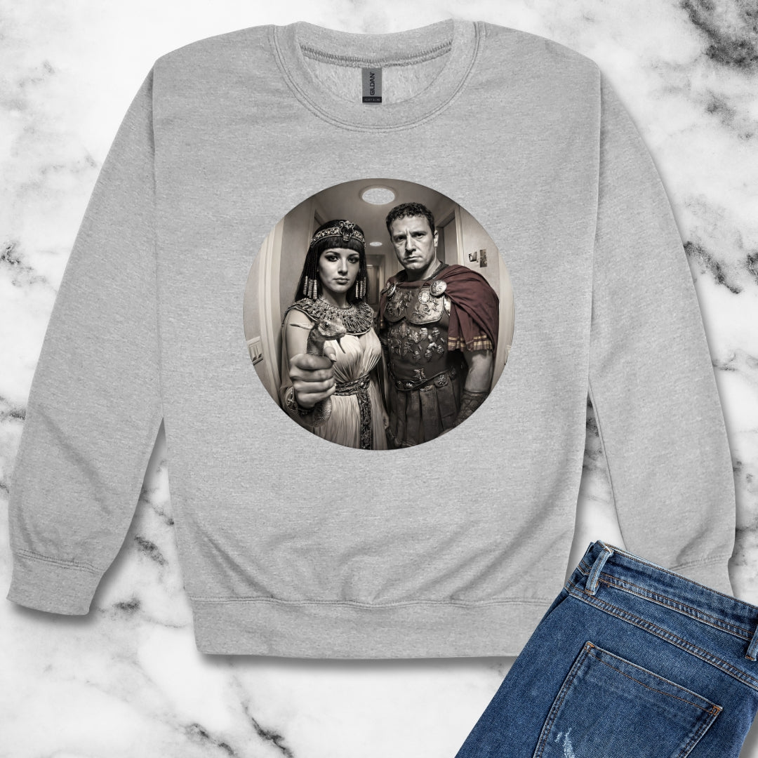 Peephole View Antony and Cleopatra Unisex Heavy Crewneck Sweatshirt