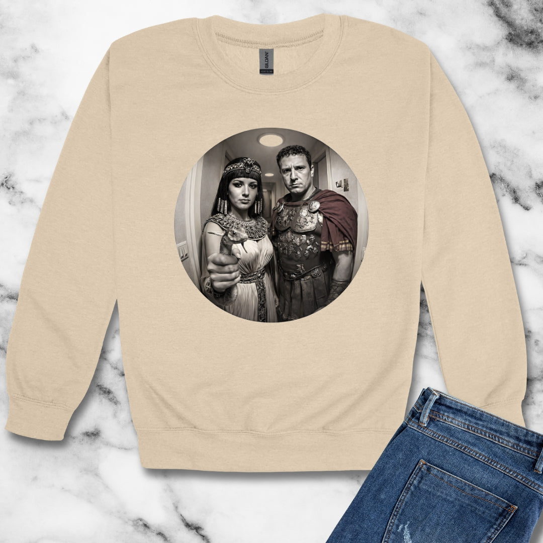 Peephole View Antony and Cleopatra Unisex Heavy Crewneck Sweatshirt