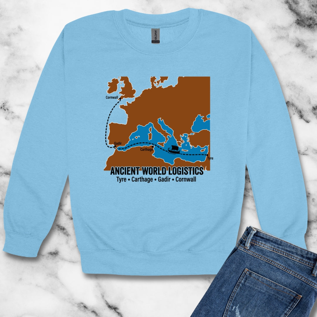 Phoenicians Ancient Shipping Maritime Unisex Heavy Crewneck Sweatshirt