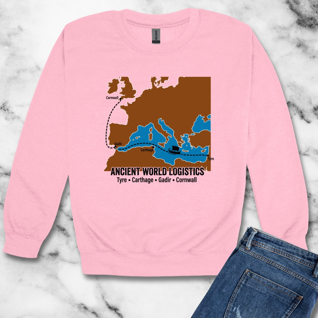 Phoenicians Ancient Shipping Maritime Unisex Heavy Crewneck Sweatshirt