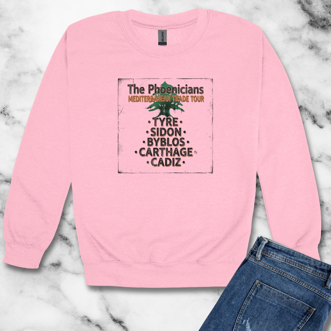 Pheonicians Mediterranean Trade Tour Unisex Heavy Crewneck Sweatshirt