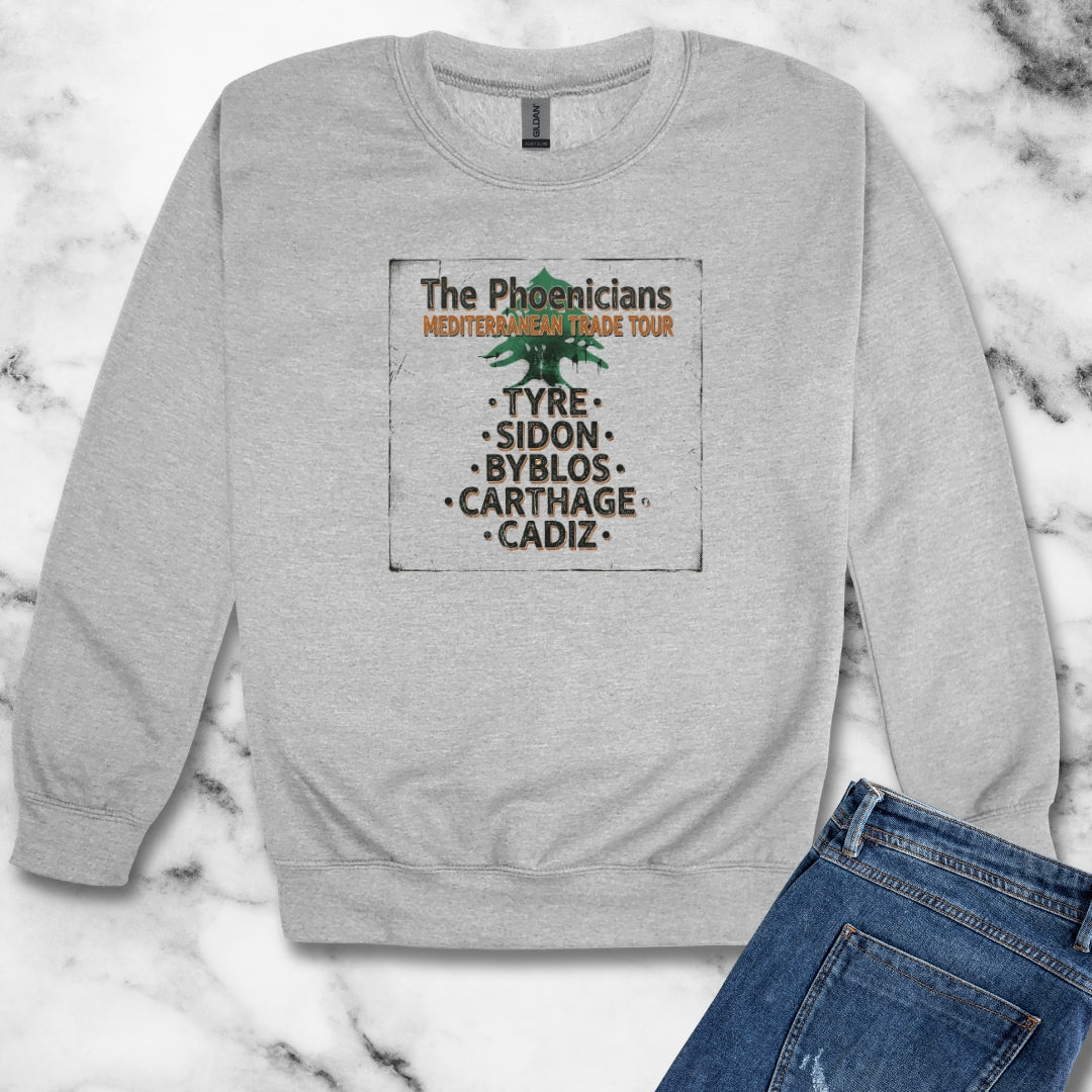 Pheonicians Mediterranean Trade Tour Unisex Heavy Crewneck Sweatshirt