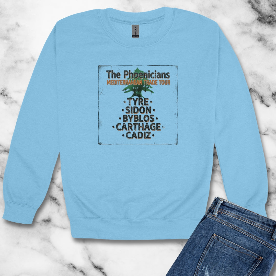 Pheonicians Mediterranean Trade Tour Unisex Heavy Crewneck Sweatshirt