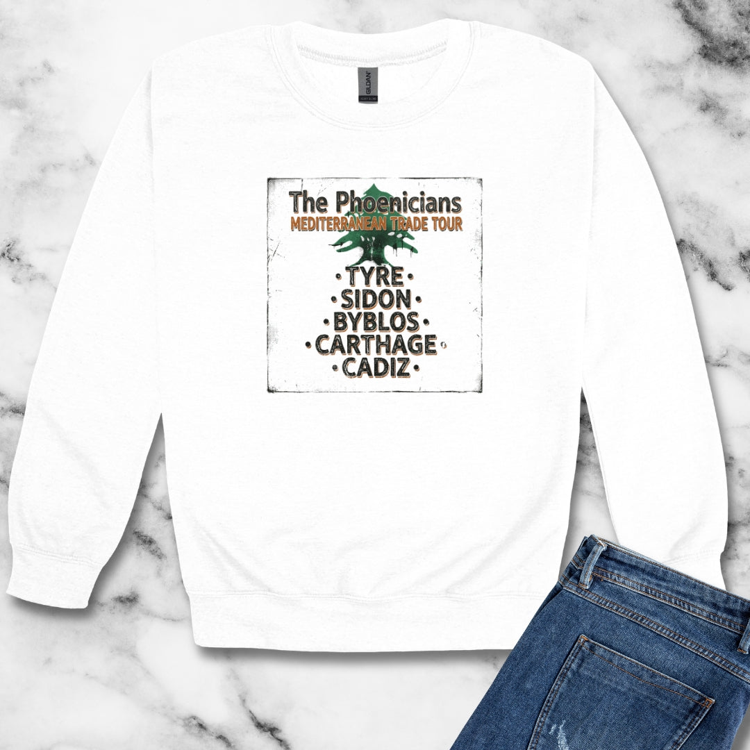 Pheonicians Mediterranean Trade Tour Unisex Heavy Crewneck Sweatshirt