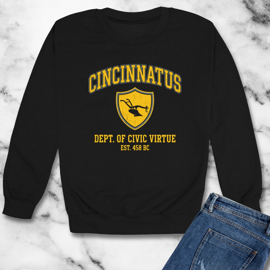 Cincinnatus Return to Plough Unisex Heavy Crewneck Sweatshirt