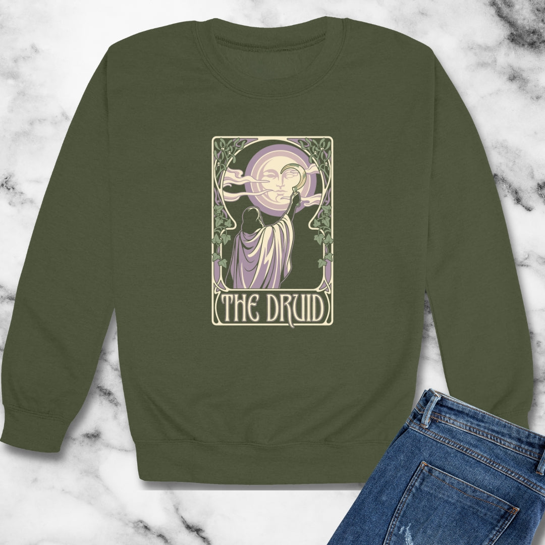 Druid Tarot Unisex Heavy Crewneck Sweatshirt