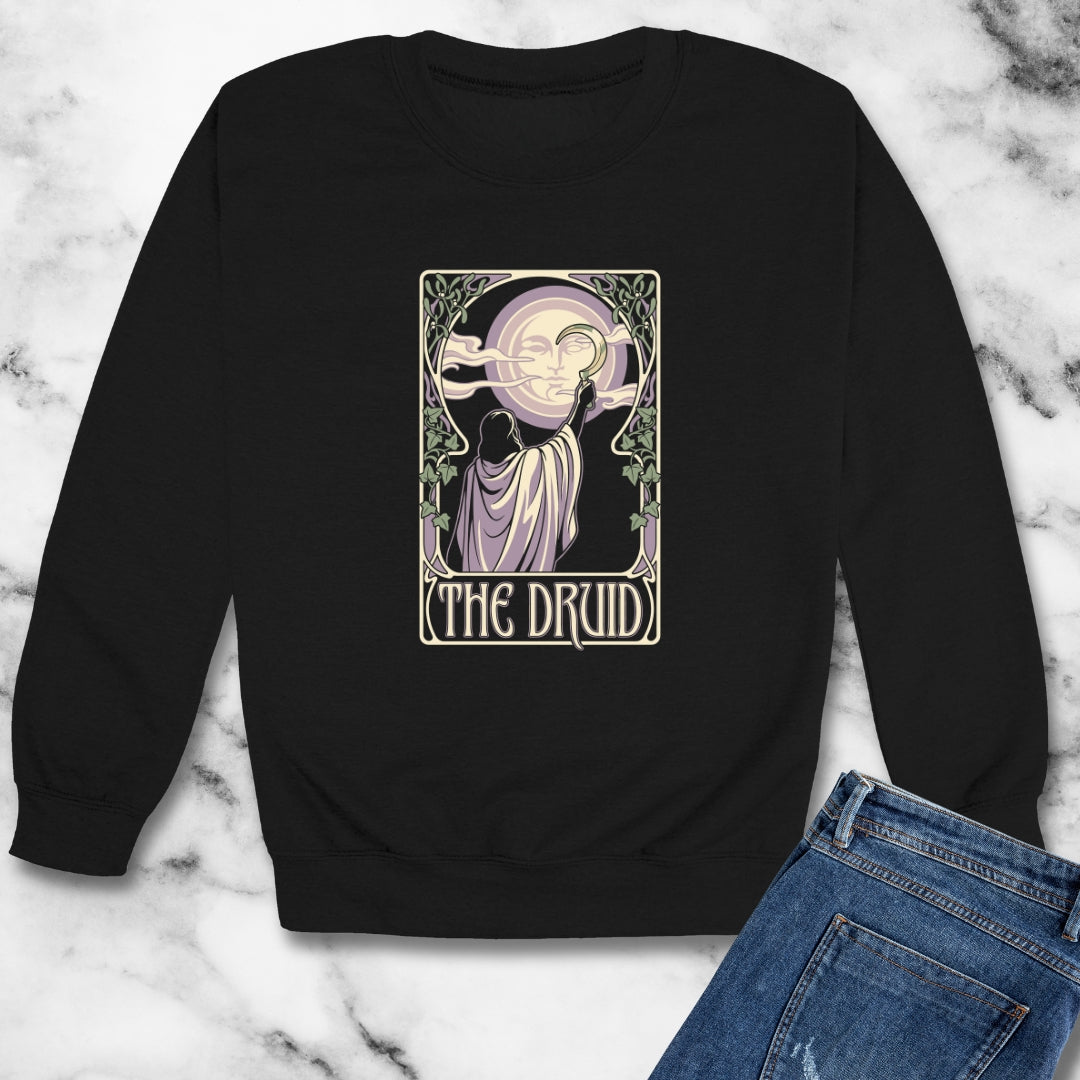 Druid Tarot Unisex Heavy Crewneck Sweatshirt