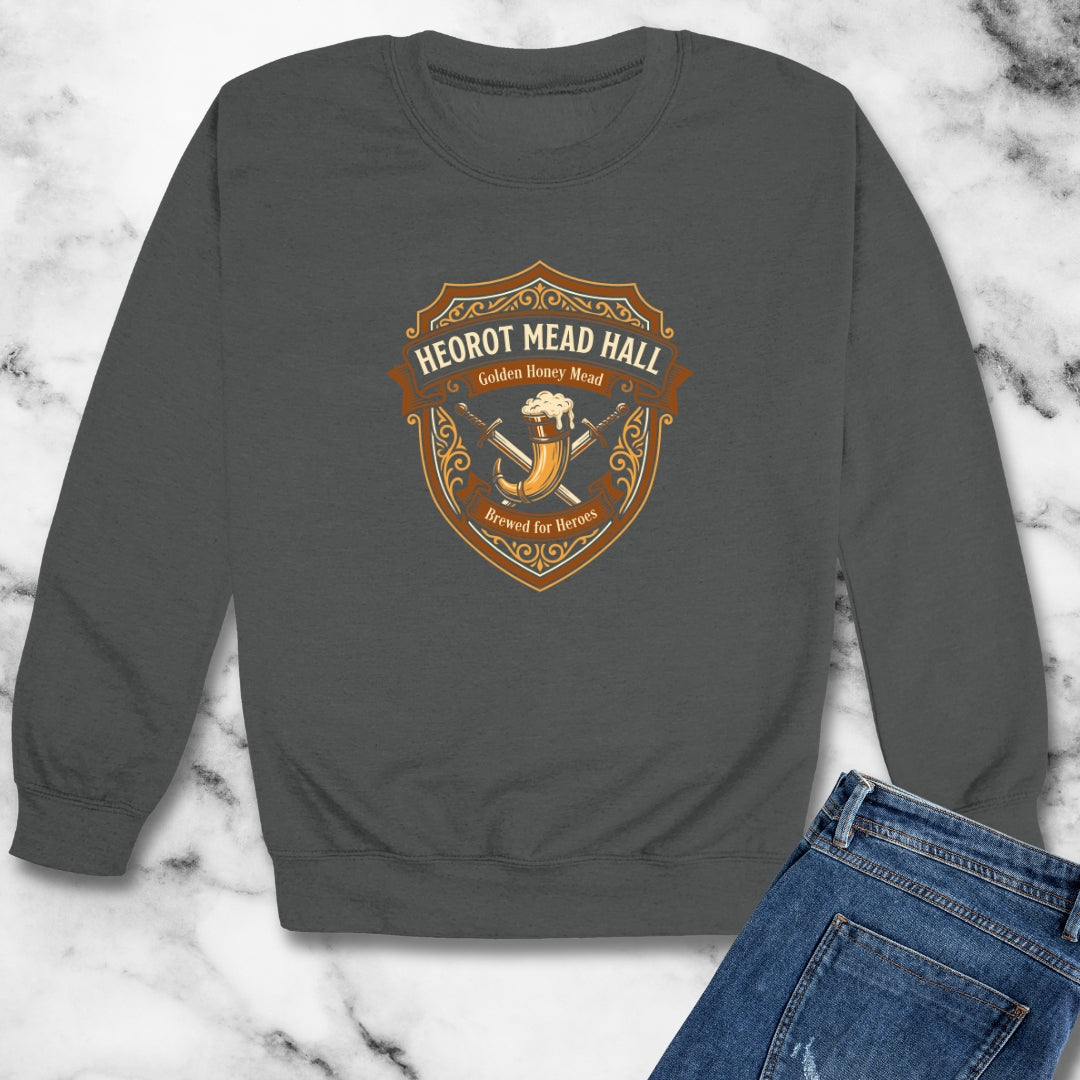 Beowulf Heorot Mead Hall Unisex Heavy Crewneck Sweatshirt