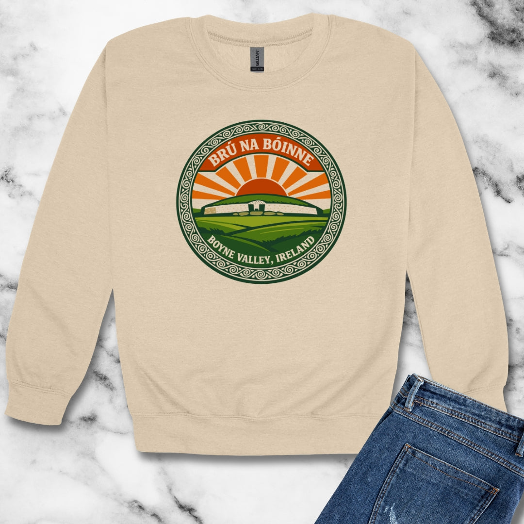 Newgrange Unisex Heavy Crewneck Sweatshirt