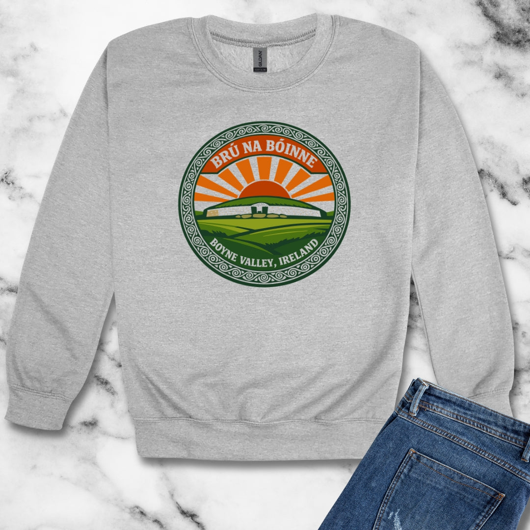 Newgrange Unisex Heavy Crewneck Sweatshirt