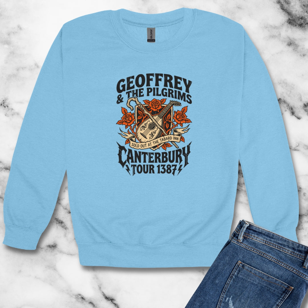 Geoffrey & Pilgrims Tour 1387 Unisex Heavy Crewneck Sweatshirt