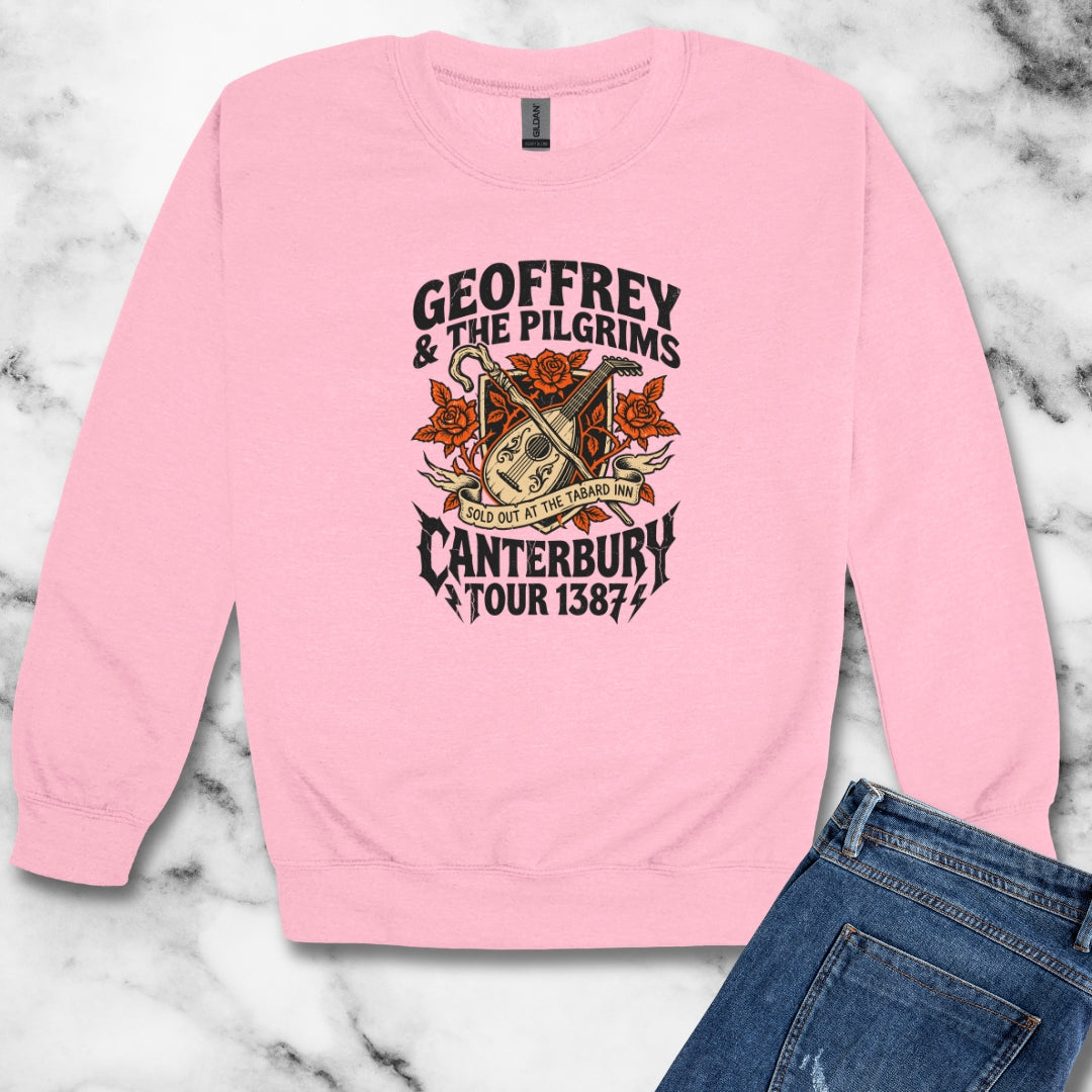Geoffrey & Pilgrims Tour 1387 Unisex Heavy Crewneck Sweatshirt