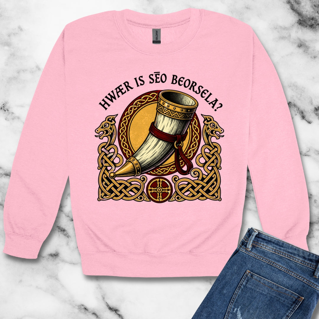 Where is Beerhall Old English Unisex Heavy Crewneck Sweatshirt