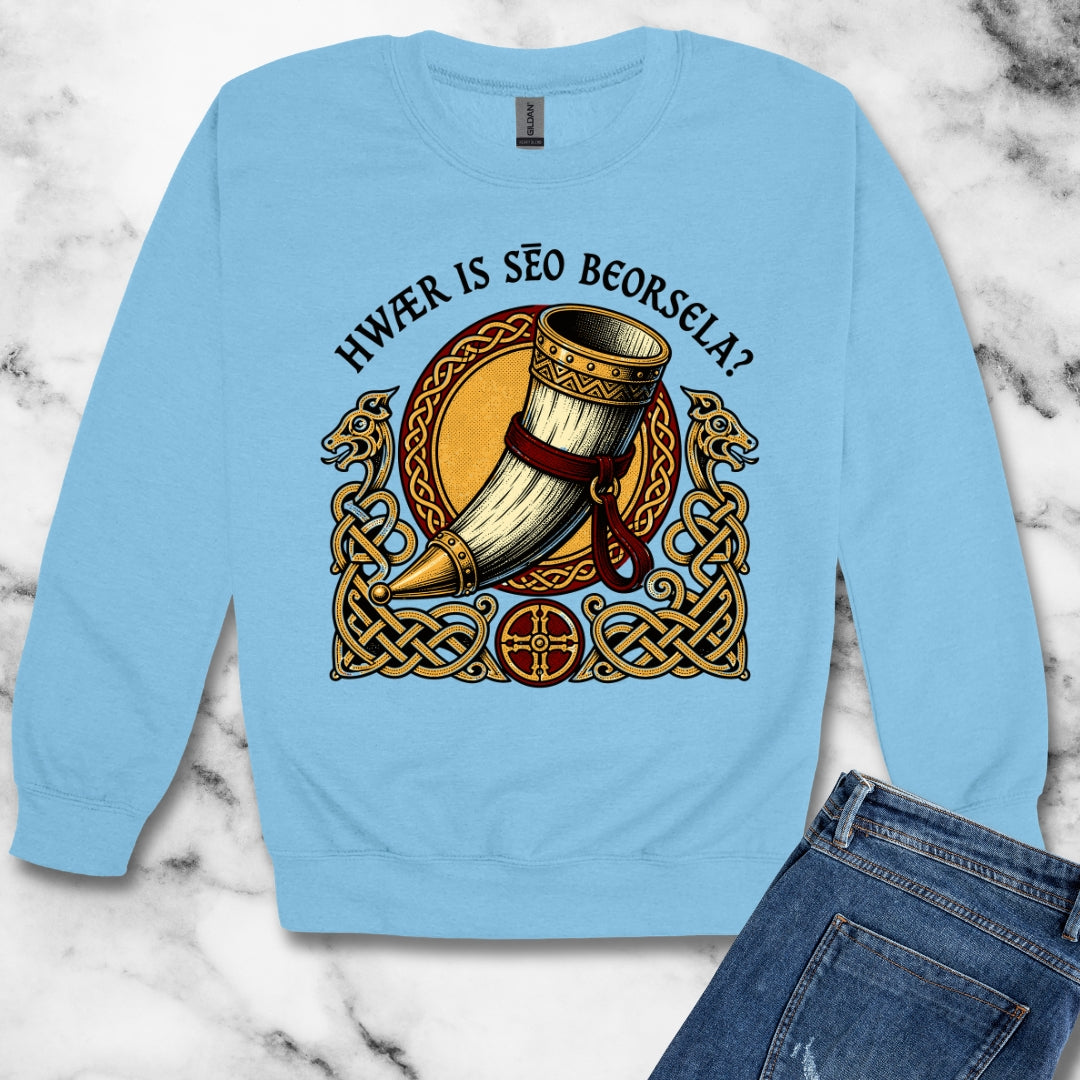 Where is Beerhall Old English Unisex Heavy Crewneck Sweatshirt