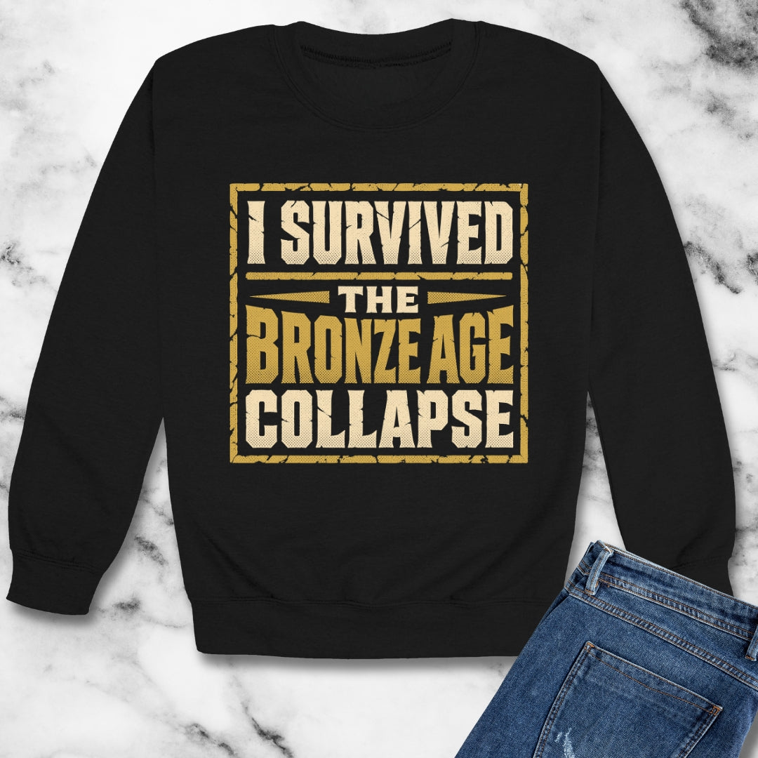 I Survived the Bronze Age Collapse Unisex Heavy Crewneck Sweatshirt