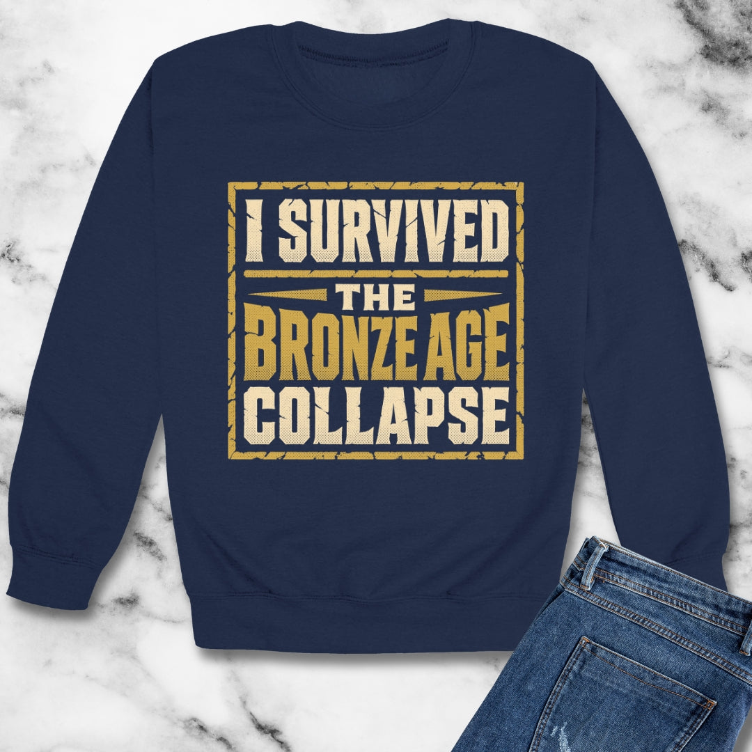 I Survived the Bronze Age Collapse Unisex Heavy Crewneck Sweatshirt