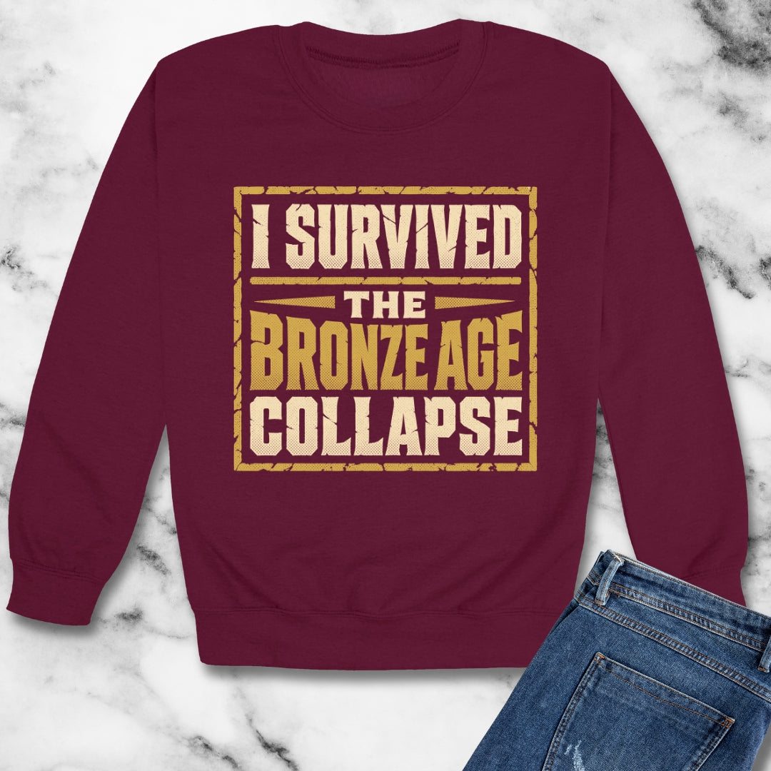 I Survived the Bronze Age Collapse Unisex Heavy Crewneck Sweatshirt