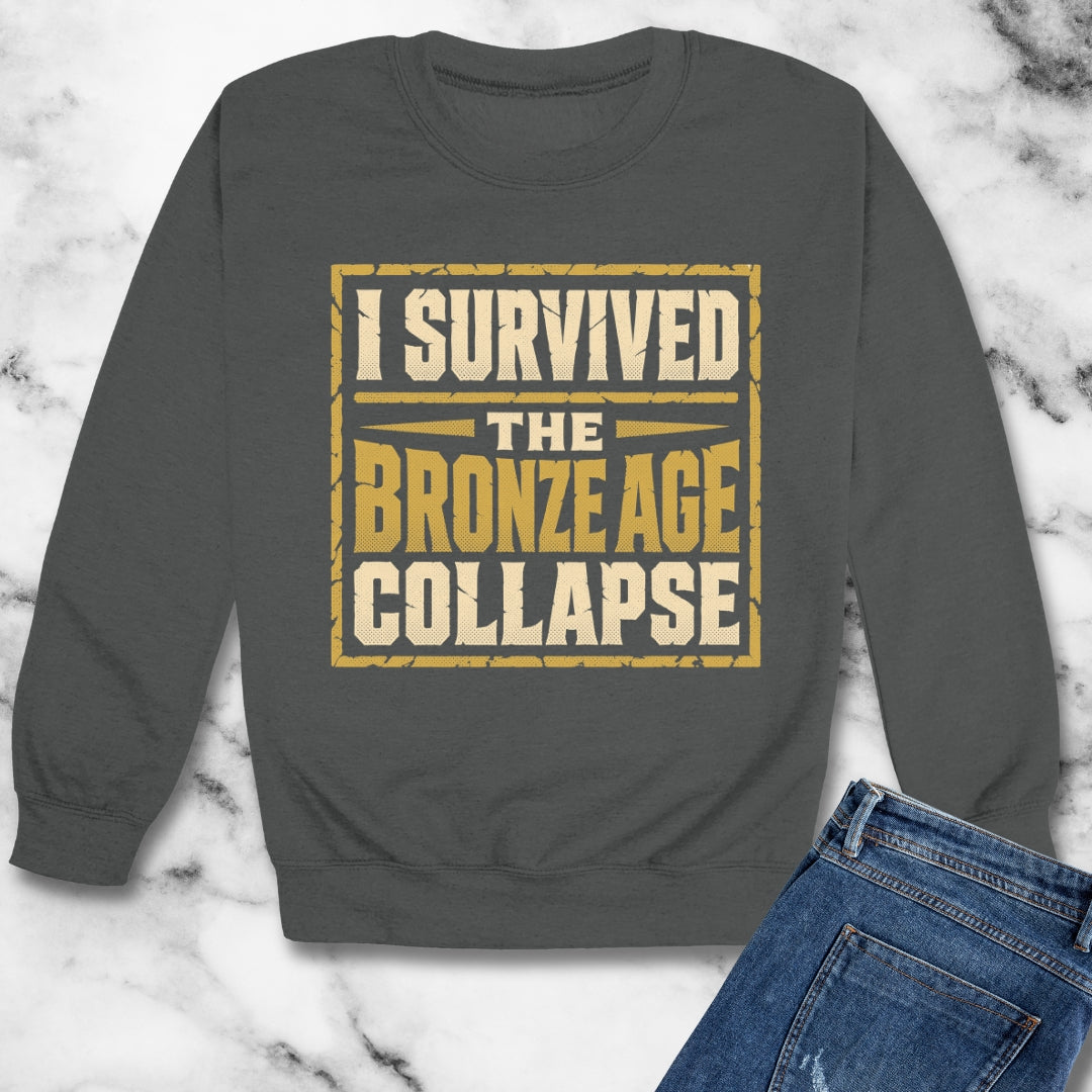 I Survived the Bronze Age Collapse Unisex Heavy Crewneck Sweatshirt