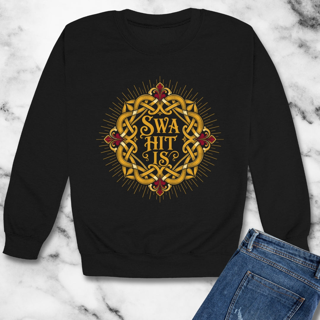 As It Is Old English Unisex Heavy Crewneck Sweatshirt