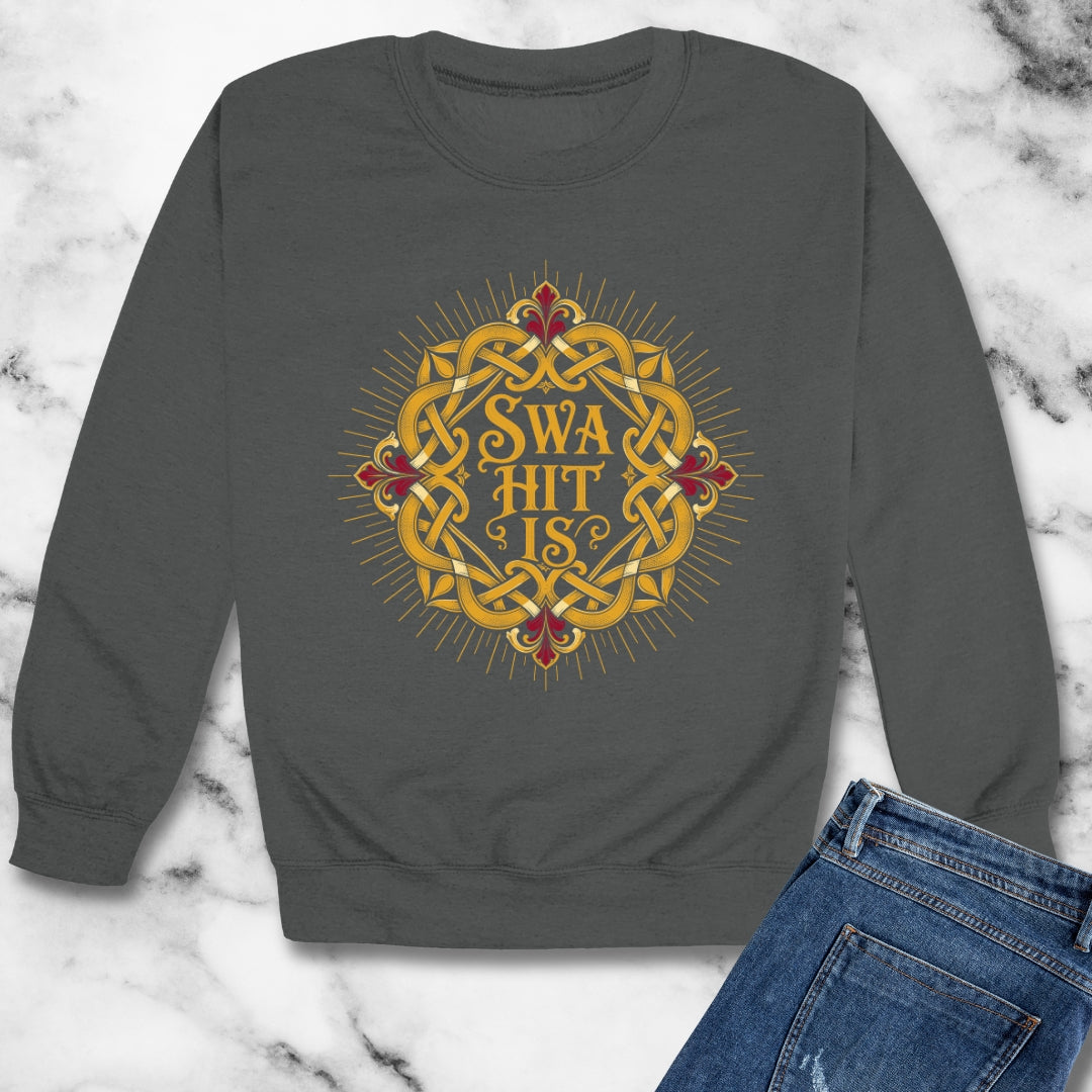 As It Is Old English Unisex Heavy Crewneck Sweatshirt