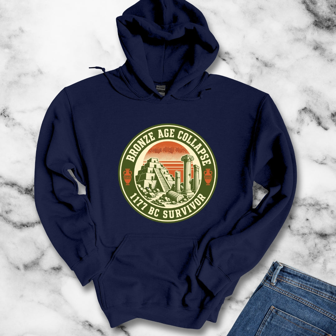 Badge Style Bronze Age Collapse Survivor Hoodie