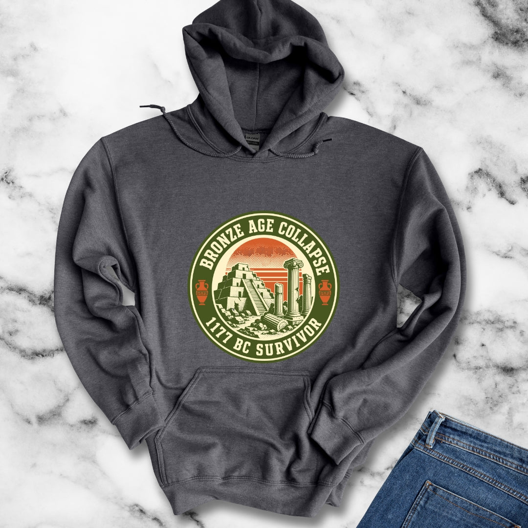 Badge Style Bronze Age Collapse Survivor Hoodie