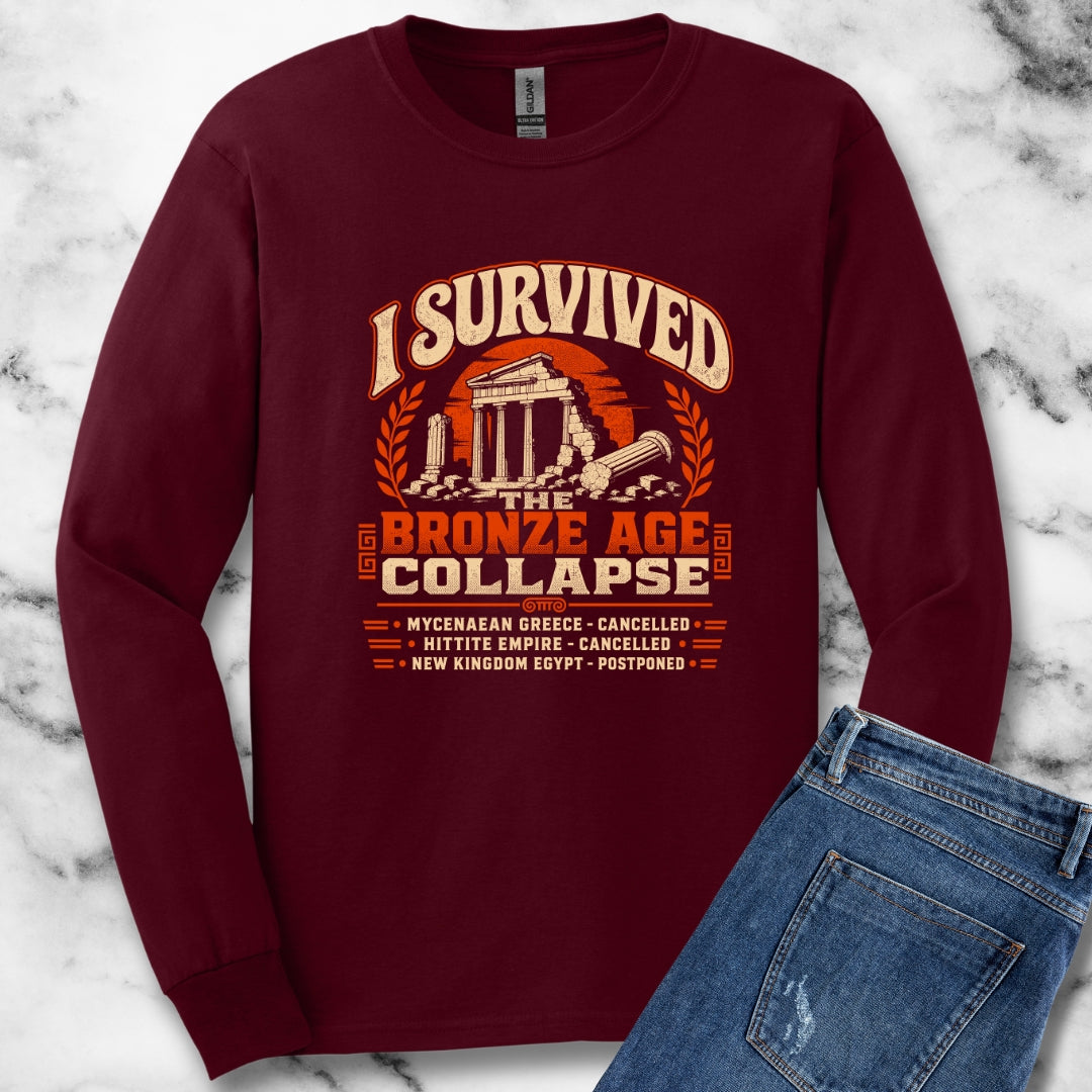 I Survived the Bronze Age Collapse Tour Unisex Long Sleeve Tee
