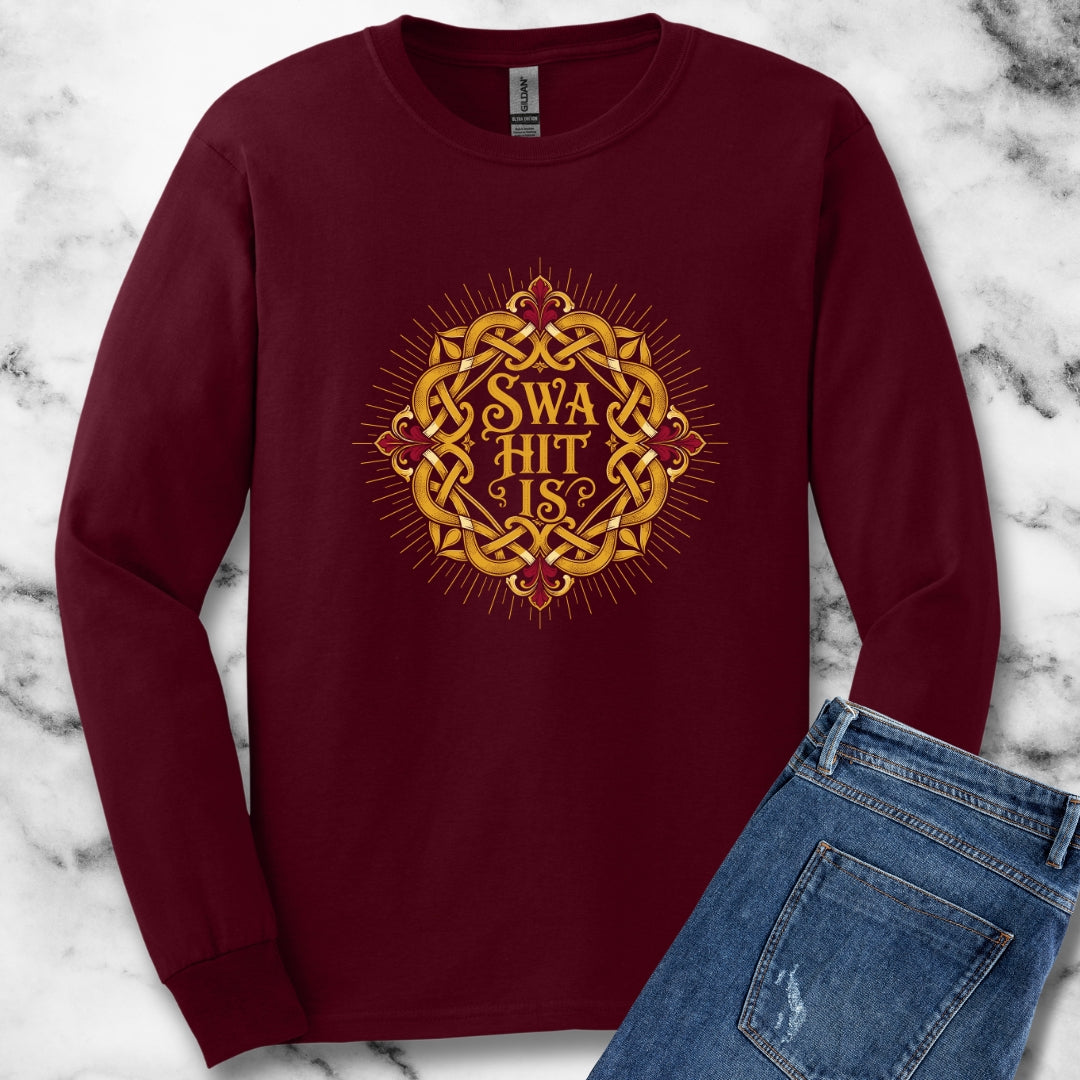 As It Is Old English Unisex Long Sleeve Tee